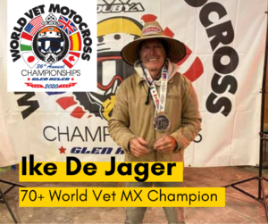 Ike De Jager World Vet MX Champion